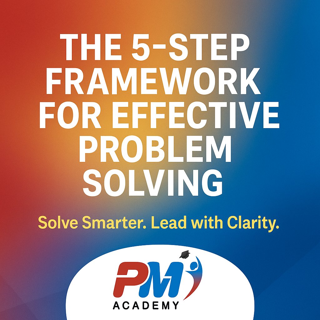 PMAcademy1's tweet image. Problems are inevitable, but confusion doesn’t have to be.

Here’s a simple, structured framework to help you think clearer, act faster, and lead smarter when challenges arise. 

#WisdomWednesday #ProblemSolving #Leadership #PMAcademy