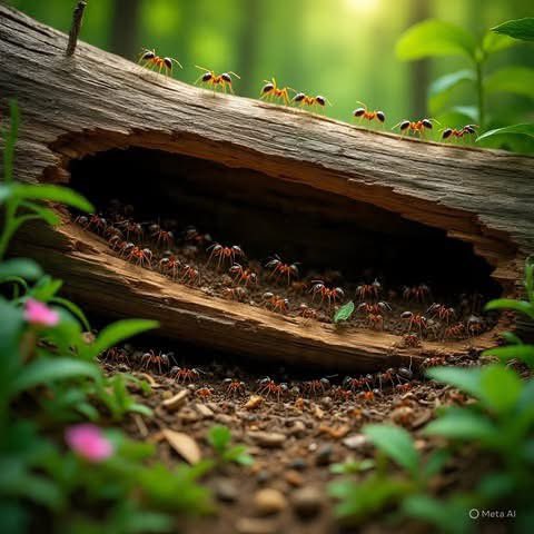 النمل..غرائب وطرائف
1.النمل موجود على الأرض منذ عهد الديناصورات.
2.يوجد أكثر من 14,000 نوع من النمل حول العالم.
3.النمل لا يملك رئتين، و لكنه يتنفس عن طريق أنابيب صغيرة تسمى "التراشيا" (Trachea) التي تنقل الأكسجين مباشرة إلى خلاياه.

4. النمل لا يملك آذانًا، لكنه يعتمد على