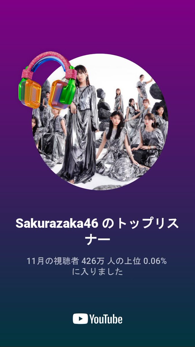 YouTubeたくさん観たやんバッジ🌸 5月はもっと観てたのでもう少し上で