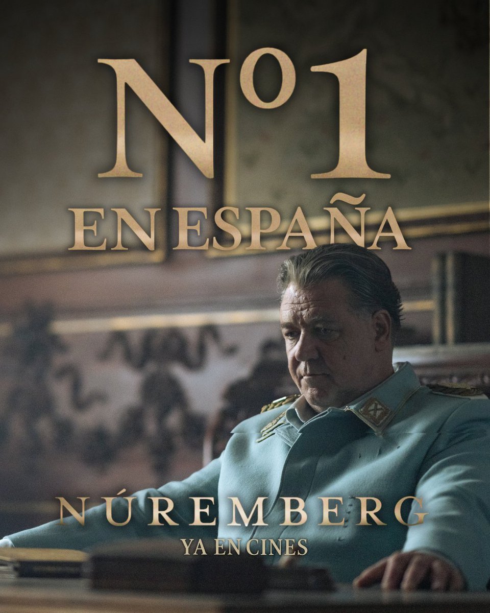 ¡'Núremberg' se convirtió ayer en la película más vista en España y roza ya los 100.000 espectadores!

Ya en cines, no te pierdas a Russell Crowe en un papel inolvidable.