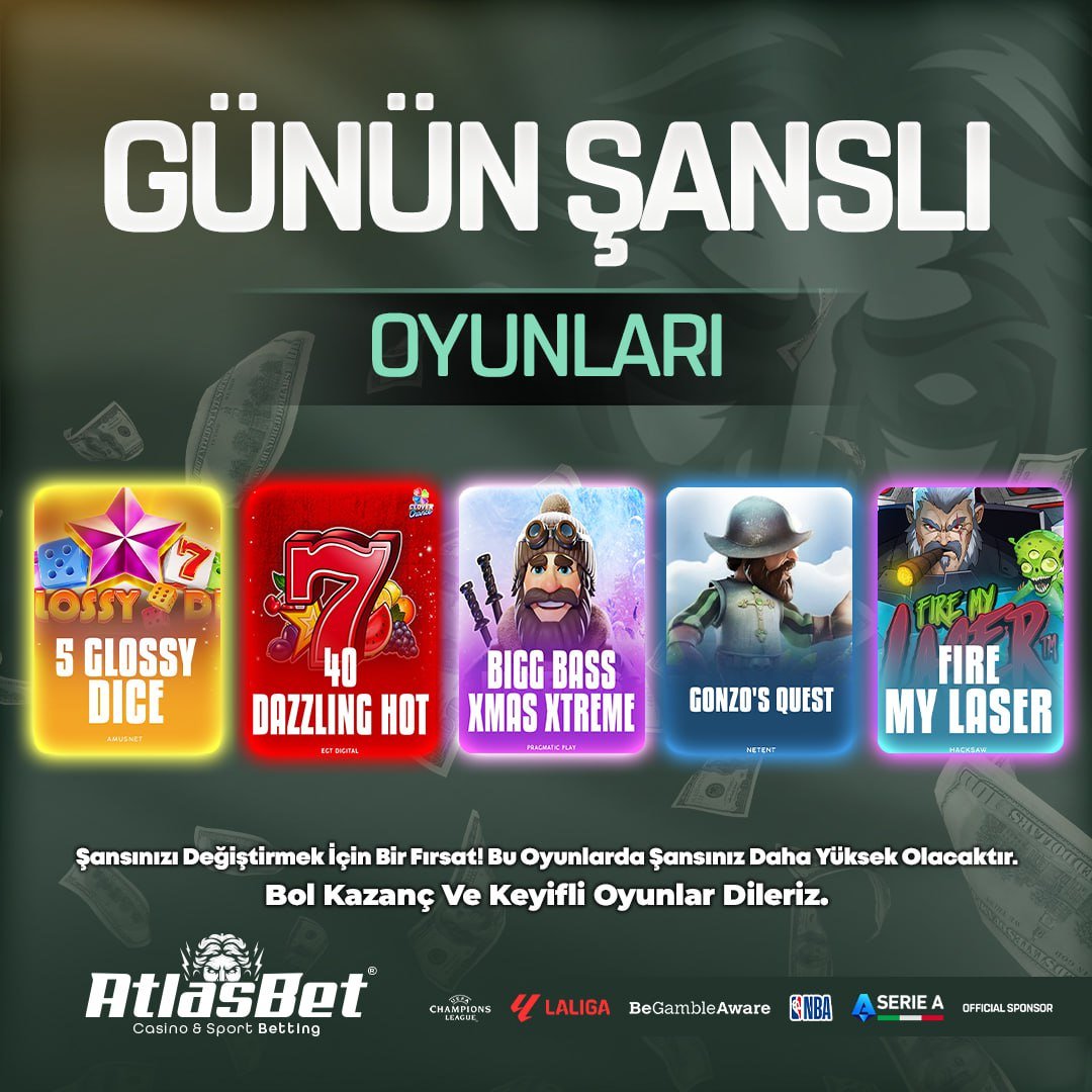 🎉 Atlasbet’le Şans Seni Bekliyor! Günün Şanslı Oyunları İle Kazanmaya Hazır mısın? 

🎁 Şansını kaçırma, Kazanca ve Eğlenceye Adım At! 

⭐️⭐️⭐️⭐️⭐️⭐️⭐️⭐️⭐️⭐️⭐️⭐️

➡️ GÜNCEL GİRİŞ (t2m.io/atlasbetgiris)  💵YATIRIM REHBERİ (atlasodeme.com)