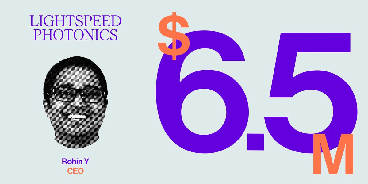 join_ef's tweet image. 6/ LightSpeed Photonics (Rohin Y CEO) raises $6.5M pre-Series A to accelerate photonic interconnects for AI and HPC

@LS_Photonics has secured $6.5M in a pre-Series A round led by pi Ventures with participation from @500GlobalVC, Indian Accelerator, @8xVentures, @JavaCapital and…