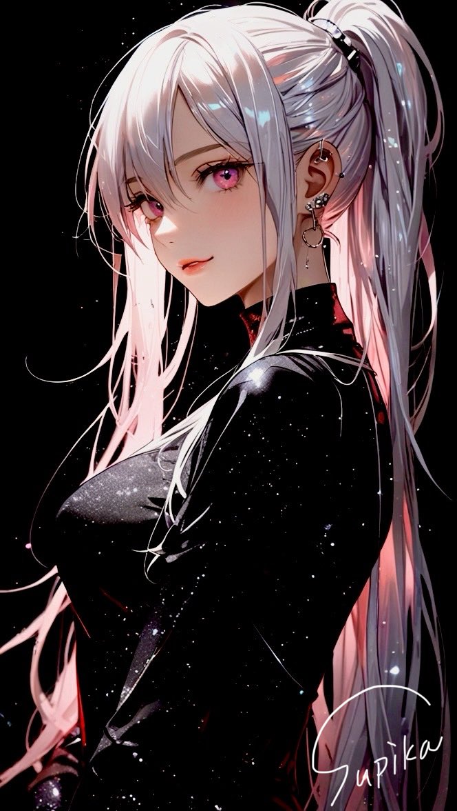 寒い〜 #AIイラスト #ポニーテール