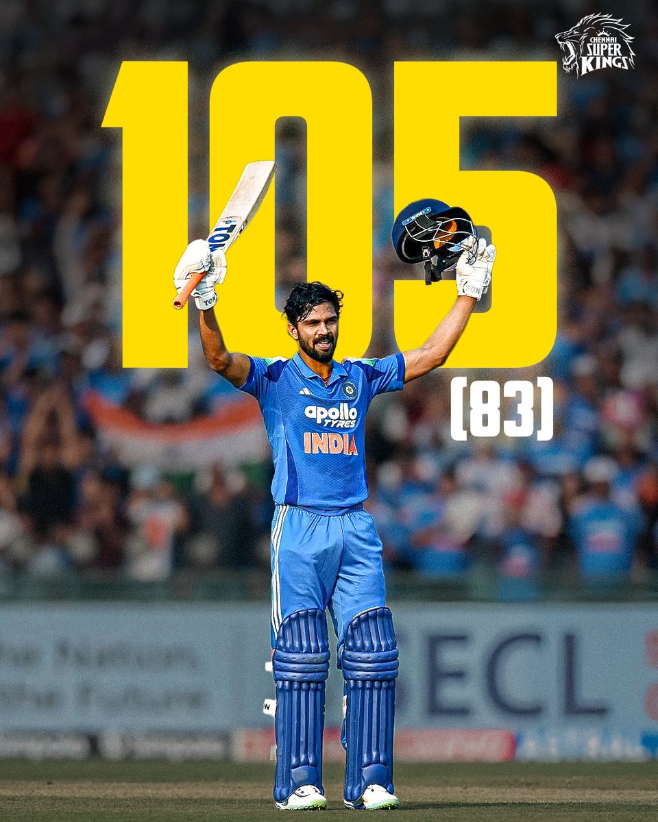 ChennaiIPL's tweet photo. Maiden Ton ft. The One! 🦁💯 

#WhistlePodu #INDvSA https://t.co/mL4DgEkU3j