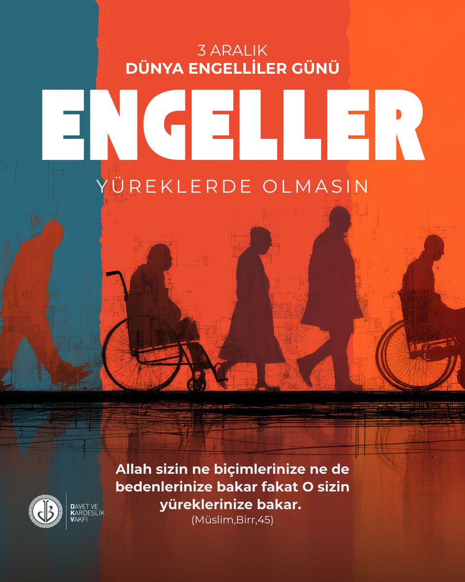 dkvtarsus's tweet photo. Sevgide ve merhamette sınır yoktur.
Engeller yüreklerde değil, yalnızca aşılması gereken yollardadır. ♿🤍

#dünyaengellilergünü https://t.co/YqmxGjvu2J