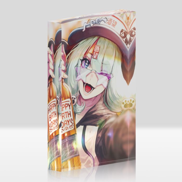 誕生日イラストのアクリルブロック発売したよん🎉🎂 是非お迎えして