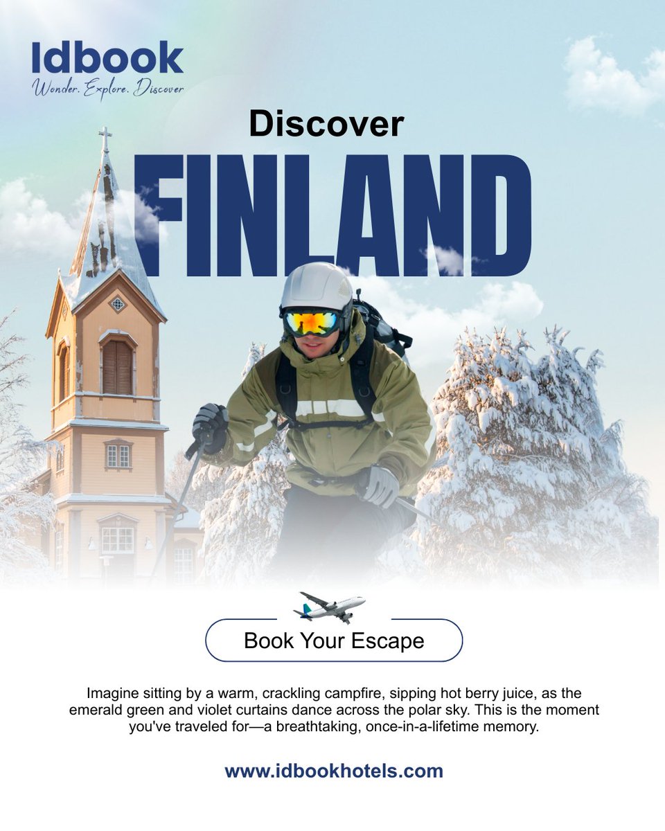 idbookhotels's tweet photo. Escape the ordinary and step into a real-life winter fairytale with our exclusive Finland Winter Expedition.

#Finlandia #Corporate #HospitalityIndustry #WinterFairytale #FinlandWinter #VacationTrip #IdbookHotels https://t.co/Y791MJAs6n