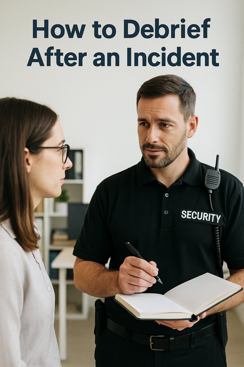 DynamicReact's tweet image. A good debrief turns incidents into learning. Stay calm, review the facts, highlight what worked, note improvements, and document everything.
#debrief #securitytips #dynamicreactions