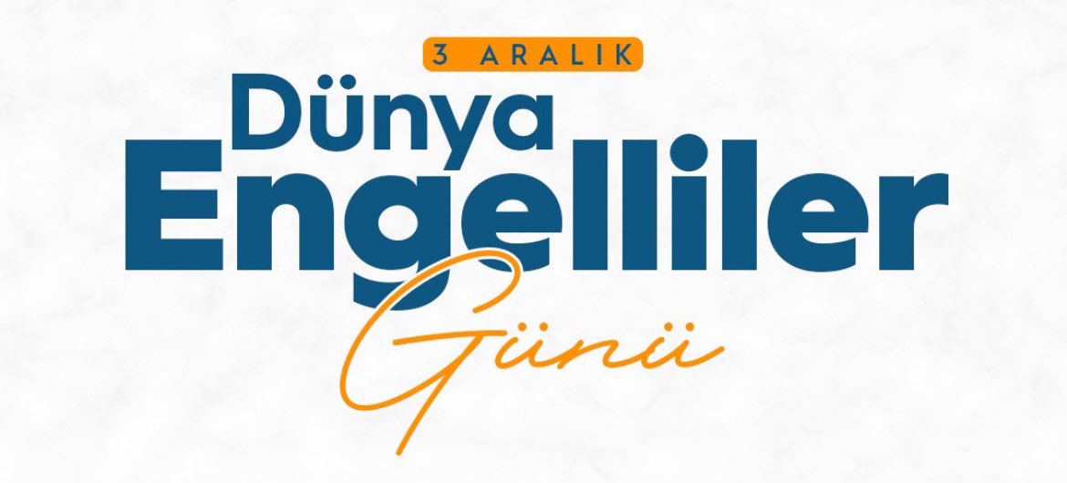sydvcalisanlari's tweet photo. Toplumsal farkındalık yaratmak ve engelli bireylerin haklarına dikkat çekmek amacıyla… 

3 Aralık Dünya Engelliler Günü Kutlu Olsun

#EngellilerGünü https://t.co/u8KJcczQPx