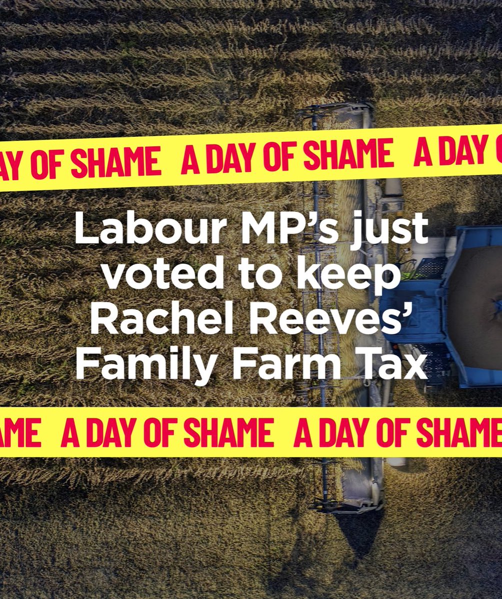 JamesMelville's tweet image. Labour MPs have voted through Rachel Reeves’s vindictive family farm inheritance Tax. Thousands of cash strapped farmers will be forced to sell their land to pay for this. Absolutely shameful betrayal of our food providers - British farmers.