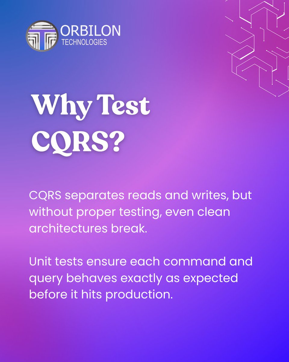 orbilontech1's tweet image. Unit Testing CQRS with Moq &amp;amp; MediatR

#DotNet #CQRS #UnitTesting #MediatR #Moq #SoftwareDevelopment #EnterpriseSoftware #AI #Automation #OrbilonTechnologies #CustomSoftware #LocalTechSolutions