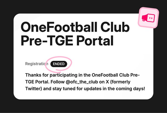 hasan685558's tweet image. We’re keeping an eye 👀
The AirDrop distribution and TGE news for our favorite project are coming soon 🤩🔥
Be part of #OFC
Let’s go 🚀
#OneFootball @ofc_the_club