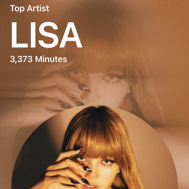 lsloops's tweet image. LISA being lsloops n.1 artist both on #SpotifyWrapped &amp;amp; #AppleMusicReplay 🙂‍↕️