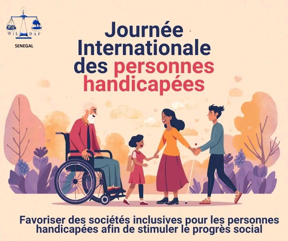 WildafSenegal's tweet photo. En cette Journée internationale des personnes handicapées, WiLDAF Sénégal rappelle : l’inclusion n’est pas une option, c’est une nécessité. Pour une société juste, équitable et accessible à tou·te·s. 
@SUCO_org
@GlobalFundWomen
@IpasFrancophone
 #Inclusion #Senegal #kebetu https://t.co/hUbwcOscIM