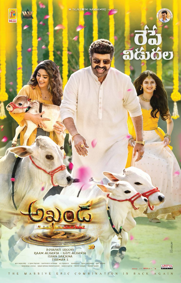 Mokshagna_Offl's tweet photo. New Poster ❤️‍🔥❤️‍🔥 
Pre Sales Already Crossed 11Cr+ 💥🔥
Huge &amp; NBK Career Best Day 1 Loading 🔥🔥🔥🔥
Trade Expects 80 To 90 Cr+ Openings (Including Premiers)
BLOCK BUSTER AKHANDA 🕉️🛐♥️🙏
#Akhanda2 #Akhanda2Thandavam https://t.co/B7S0C2X7gX