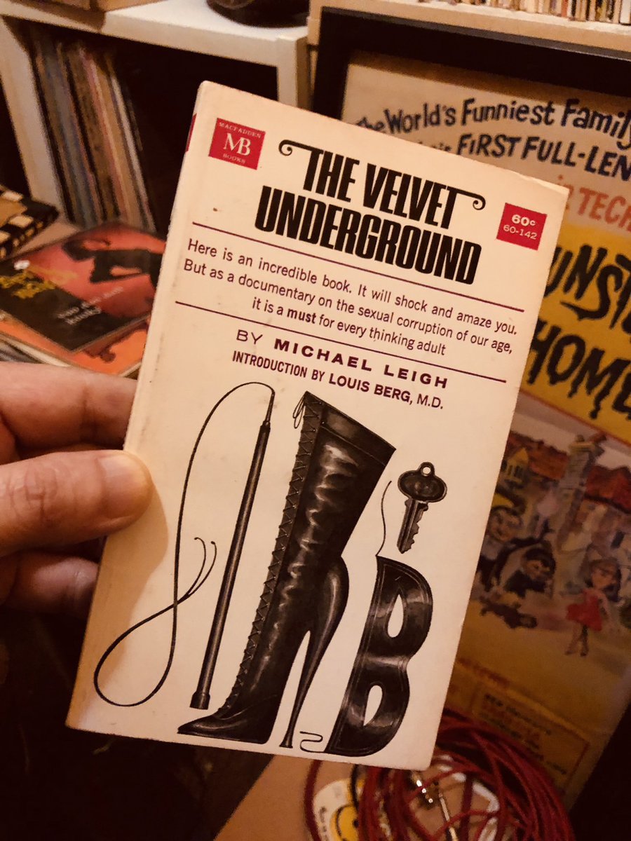ヴェルヴェット・アンダーグラウンドのバンド名の元になった、大人のペーパーバックのオリジナル！1963年発行。