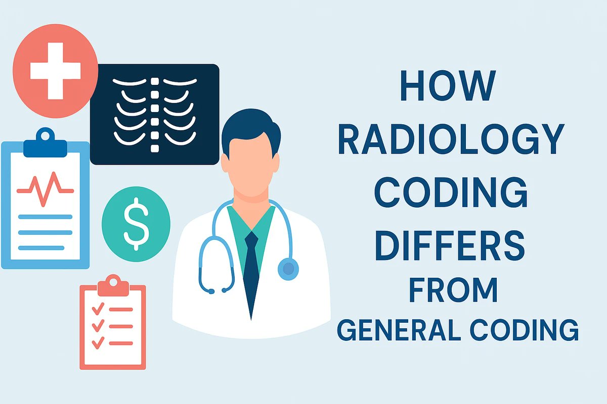 SteveSmith2054's tweet image. How Radiology Coding Differs from General Coding
medixbilling.mystrikingly.com/blog/how-radio…
Learn how radiology coding differs from general coding through its use of specialized codes, detailed imaging documentation, and strict payer rules.
#RadiologyCoding #MedicalCoding #SpecialtyCoding