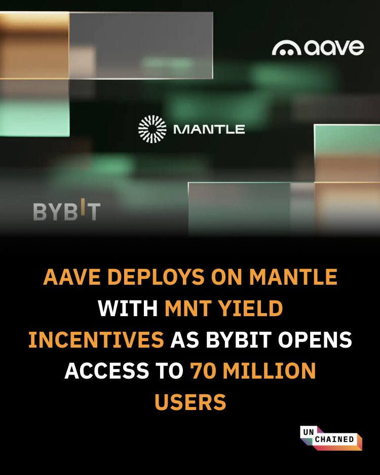 Aave deploys on Mantle with MNT yield incentives and Bybit access to 70 million users
