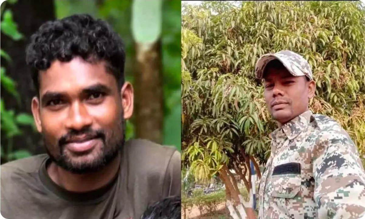 Goreunit's tweet image. Bijapur, Chhatisgarh encounter:

DRG Jawans Monu Wadadi &amp;amp; Dukaru Gonde attained veergati in the encounter. 12 naxal were killed. 

Will be remembered forever 💔
Om Shanti 🪔