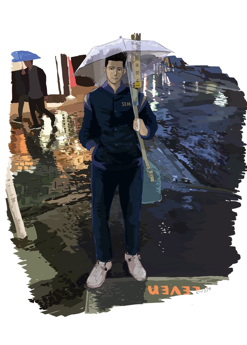 この半年後に死にもの狂いで描いたのがこれ
背景を描くようになったのもこの辺から(顔のアップに自信がなくやたら小さく描いたり背中だったりしてる)