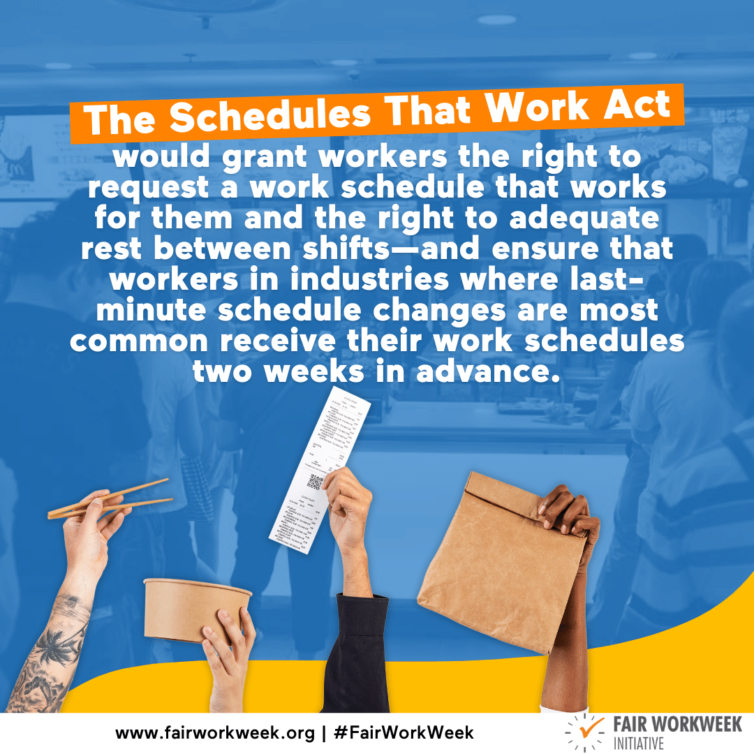 CTVoices's tweet photo. Being a working parent is tough. It's even harder when your boss gives you last-minute notice of your shifts. Working parents deserve a consistent schedule that lets them plan their lives. It's time we demand a #FairWorkweek and #SchedulesThatWork. 

👉 https://t.co/4V8Qfn6fYb https://t.co/edEnjYpK2O