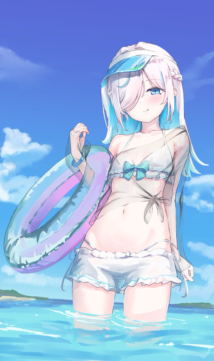 parfait_fate's tweet image. skebリクエストありがとうございました！
可愛い～水着も描けて楽しかったです！