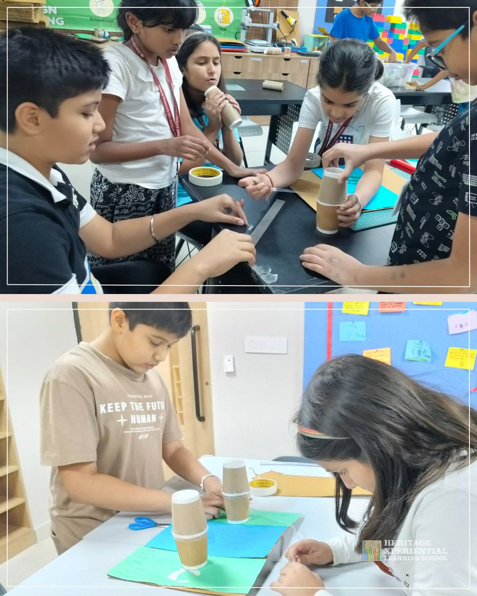 heritagesec64's tweet image. Grade 5 learners had an exciting day at the Makerspace, exploring liquids with the Hydraulics Module. They built functional models like hydraulic bridges! #Makerspace #STEMLearning #Hydraulics #Grade5 #HandsOnLearning #designthinking #STEM