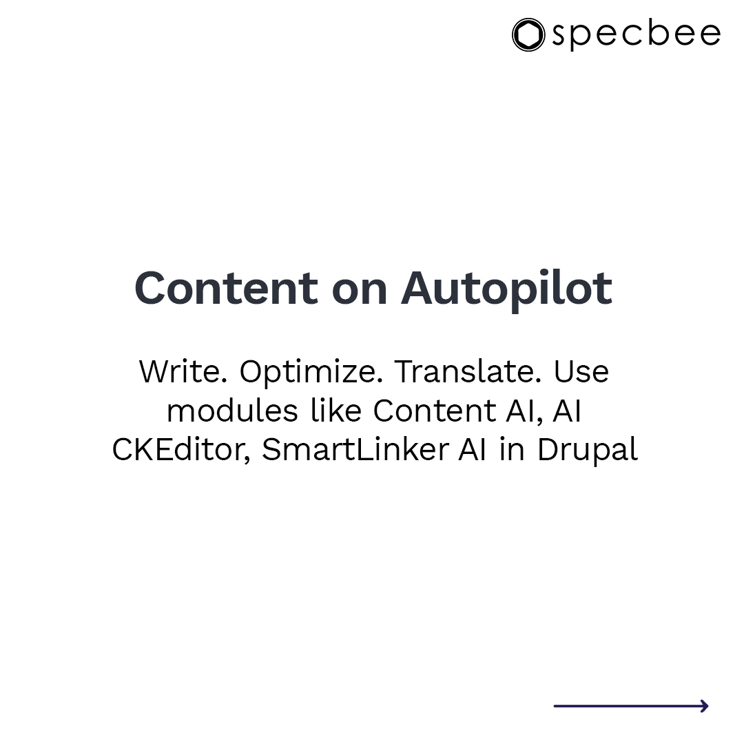 specbee's tweet image. Drupal + AI isn’t a trend. It’s how you work smarter. 🤖

From content creation and automation to chatbots and AI agents, these modules simplify Drupal, automate tasks, enhance experiences, and future-proof your digital presence.