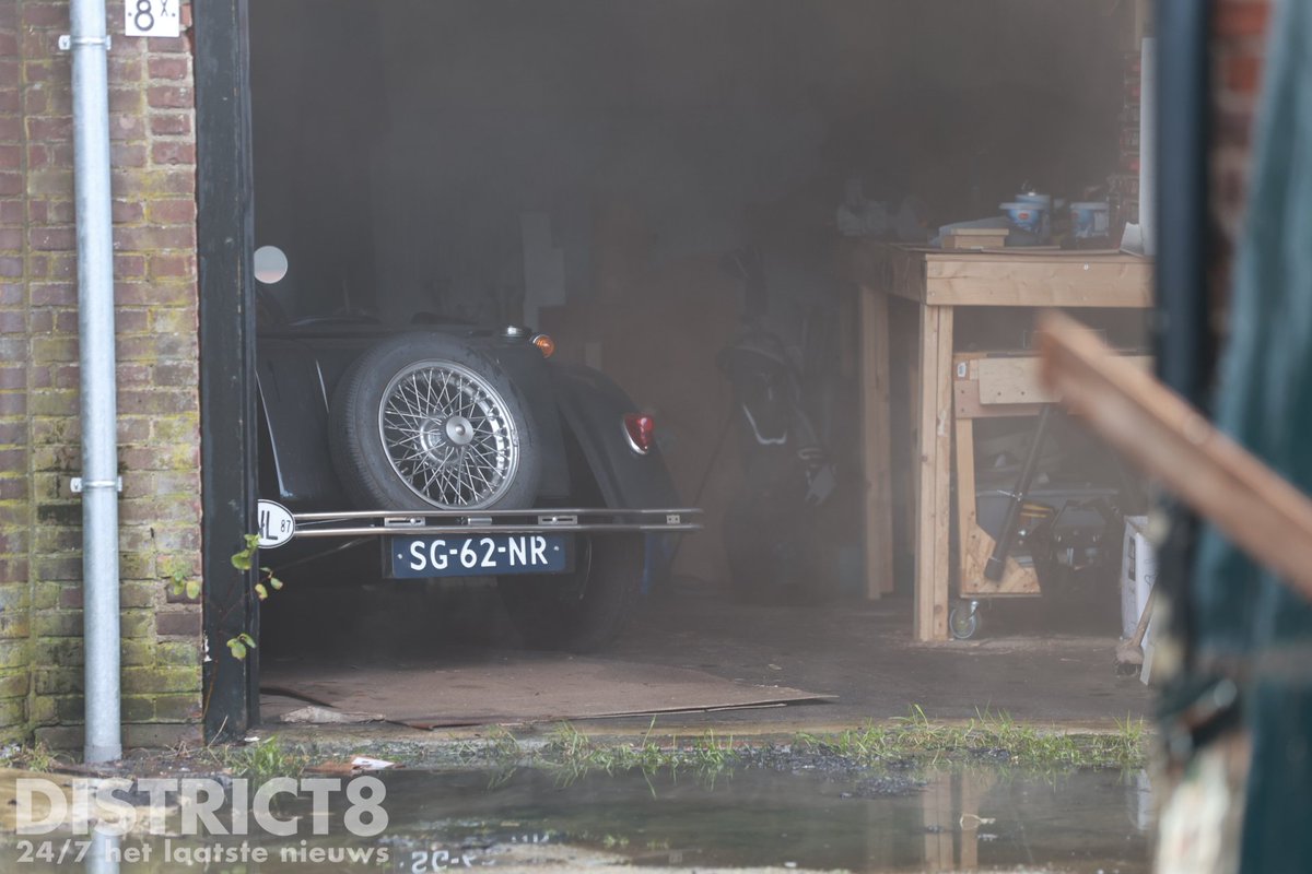 Brand in garagebox Delft