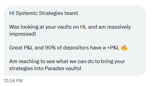 SystemicStratHL's tweet photo. Damn, thank you @paradex 😅 https://t.co/dgMcygr4zm