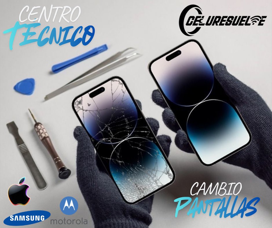celuresuelve's tweet photo. 📱✨ ¿Pantalla rota? ¡En Celuresuelve lo arreglamos HOY!
No importa si es iPhone, Samsung o Motorola, nuestro Centro Técnico está listo para dejar tu celular como nuevo.
👉 Escríbenos por DM o visita https://t.co/UHEX5qPpYR
📞 Luquillo: 787-889-2222
📞 Fajardo: 787-863-2222 https://t.co/CcNTOnwNb9