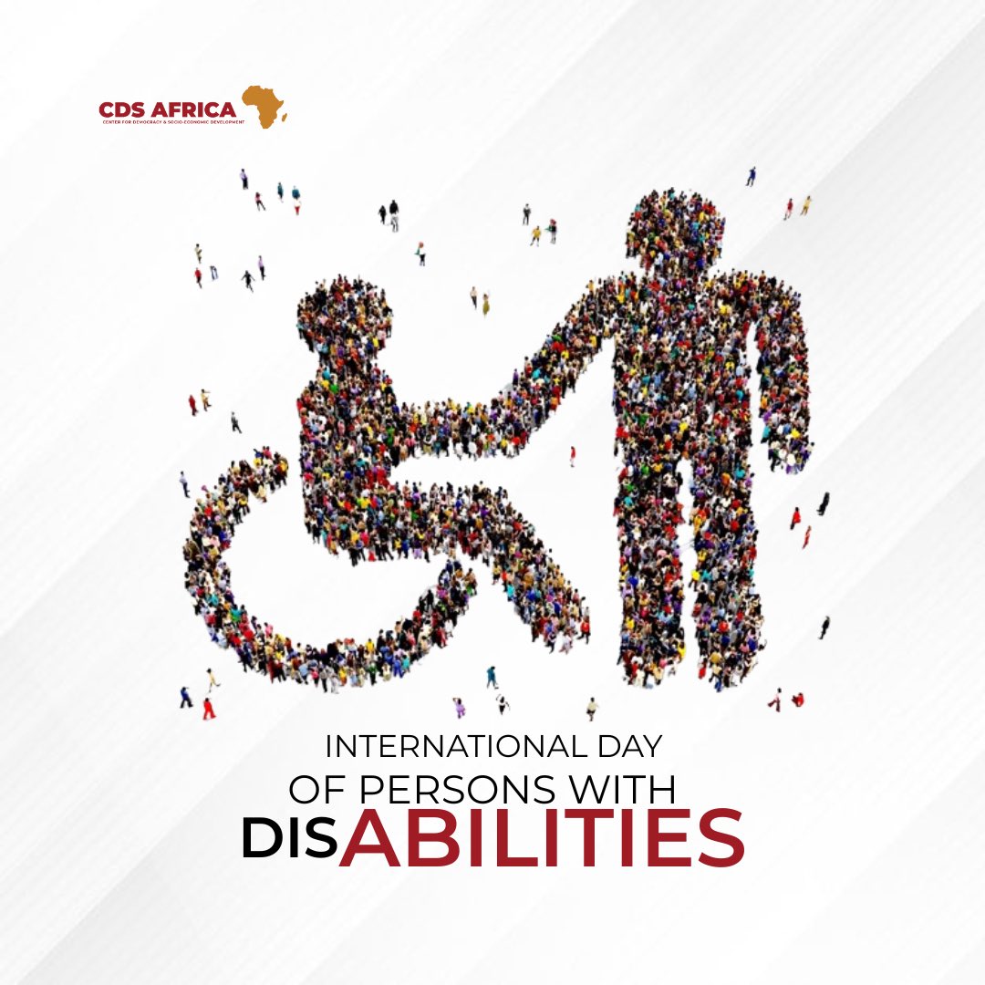 cdsafrica's tweet photo. Today, we celebrate International Day for Persons with Disabilities and recognize the incredible contributions of people with disabilities. 

Let’s create a world where everyone can thrive, regardless of their abilities. 

#CDSAfrica https://t.co/s0pwR3kazs