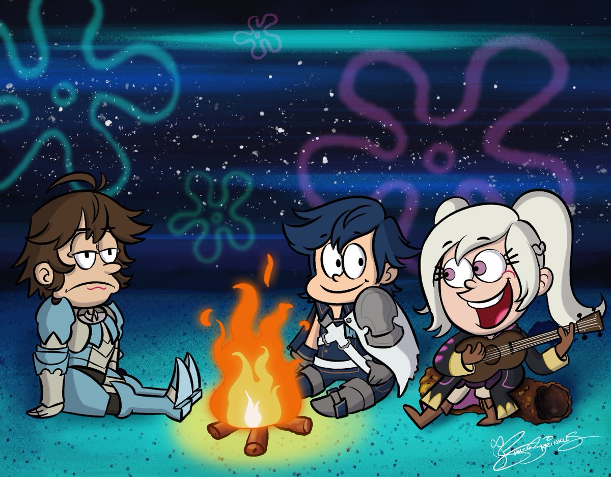 chrobin week prompt: campfire 🔥🏕️

#ChrobinWeek2025