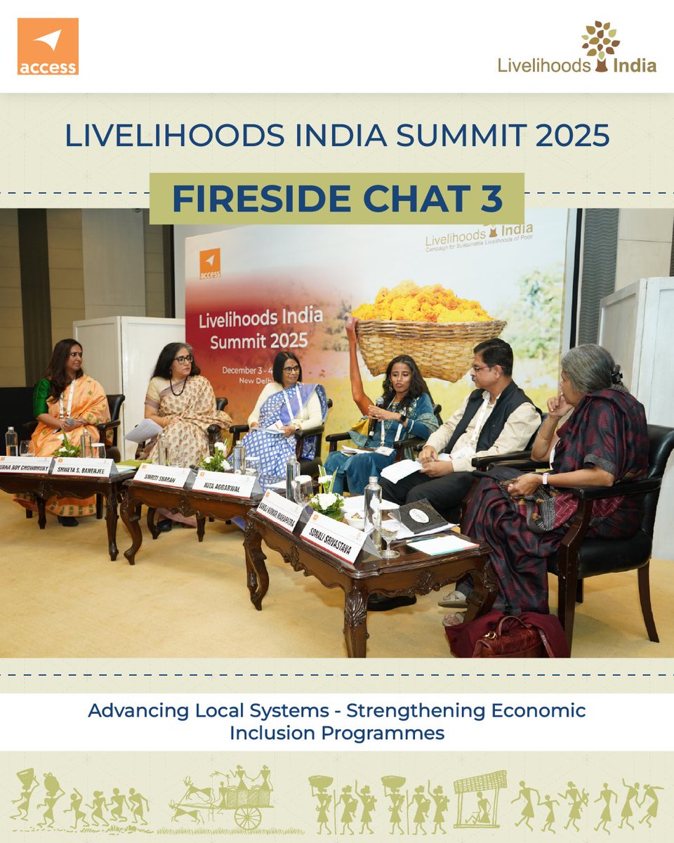 Strengthening local systems is key to advancing economic inclusion at scale. 

Fireside Chat 3: Advancing Local Systems explored barriers, institutional dynamics and the capacities needed for resilient, scalable programmes.

📅 3 Dec | 🕒 2:45–4:00 PM | 📍 New Delhi

 #LHI2025