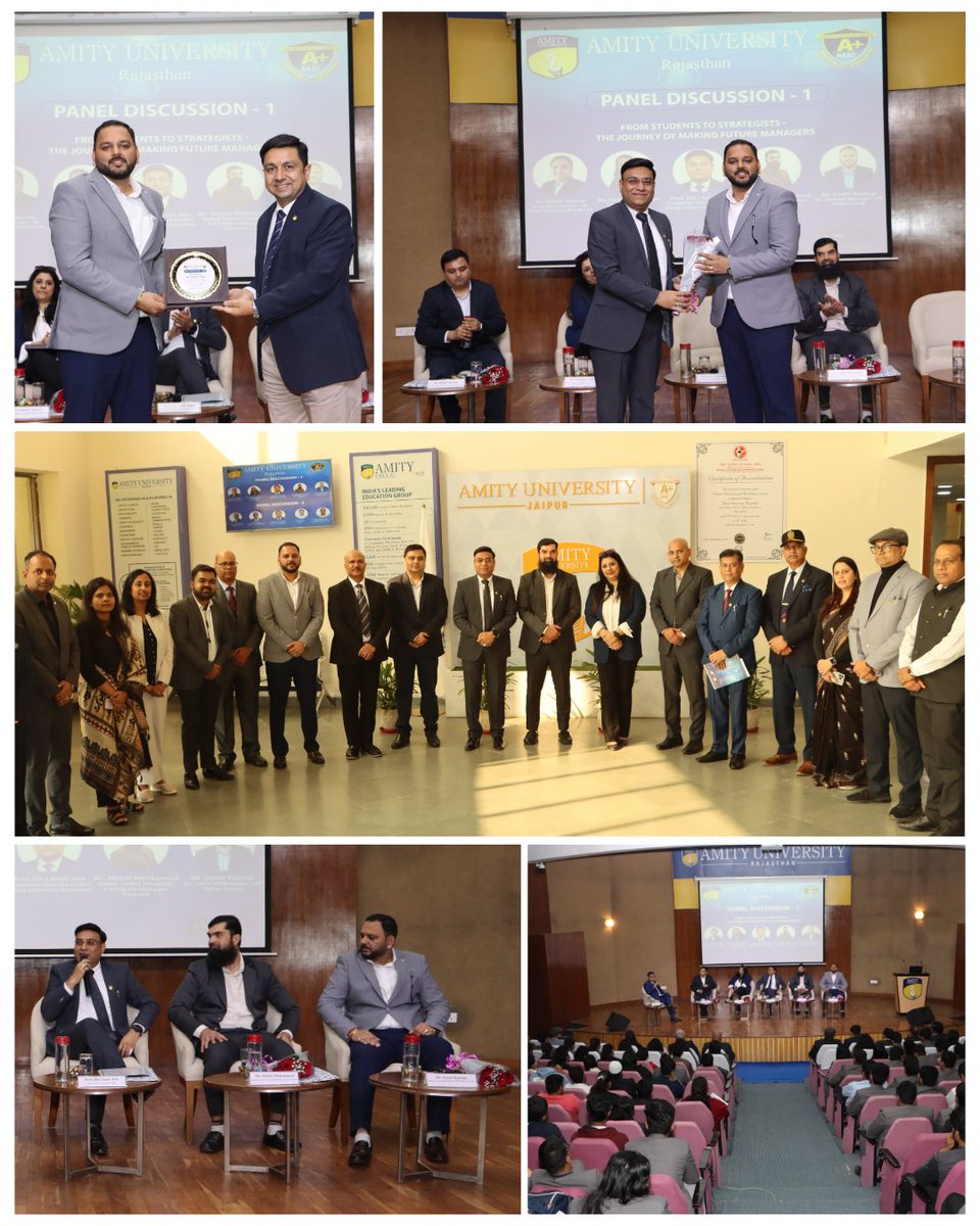 AmityUniJaipur's tweet image. We were honored to host Mr. Sumit Rastogi, Deputy General Manager – HR, HyFun Foods, at the HR Conclave 2025. He led an insightful discussion, and his practical wisdom truly resonated with our students and faculty.

#HRConclave2025 #HyFunFoods