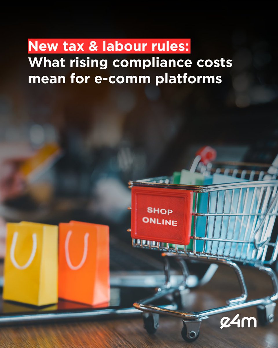 e4mtweets's tweet photo. New tax & labour rules: What rising compliance costs mean for e-comm platforms.
Industry analysts say new rules have lifted per-order costs and platforms will now have less room to burn cash on promos; Discounts and zero-fee offers may also be a thing of the past.

Read the full story by Pooja Yadav : https://t.co/vQLdpsBlMA

#KapilSharma, @AmazonAds | #ChetanAsher, @tonicworldwide | #ShradhaAgarwal, @GrapesDigital | #PoojaDhamdhere, #StarcomIndia | #DevangshuDutta, @thirdeyesight 

#GST #LabourRules #Ecommerce #GigWorkers #QuickCommerce #e4m