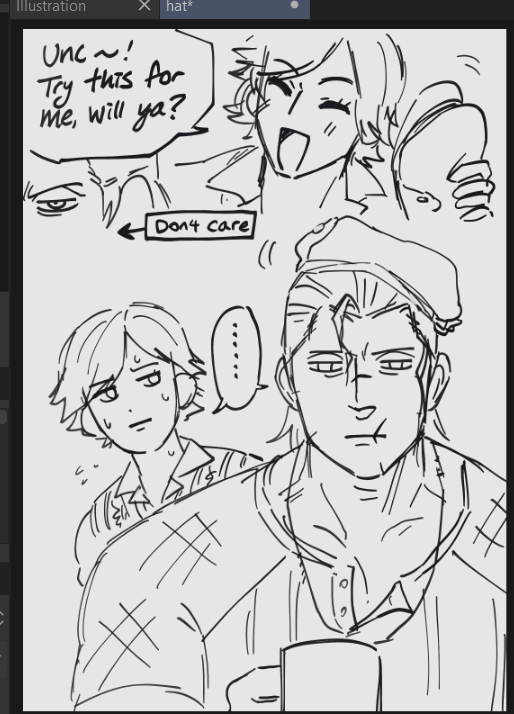 might as well share this silly comic based on how Asuka's hat looks pretty unique on Dragunov