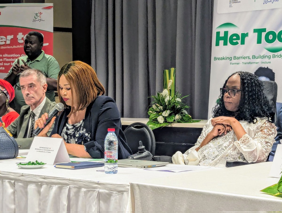 JoeFirmin_Joe's tweet photo. « Les objectifs portés par le projet Her Too répondent pleinement à la stratégie française de diplomatie féministe. »
Un engagement réaffirmé aujourd’hui aux côtés des femmes en situation de handicap.
@FRauCameroun
#HerToo #HandiFiers https://t.co/WddZH8LP6G