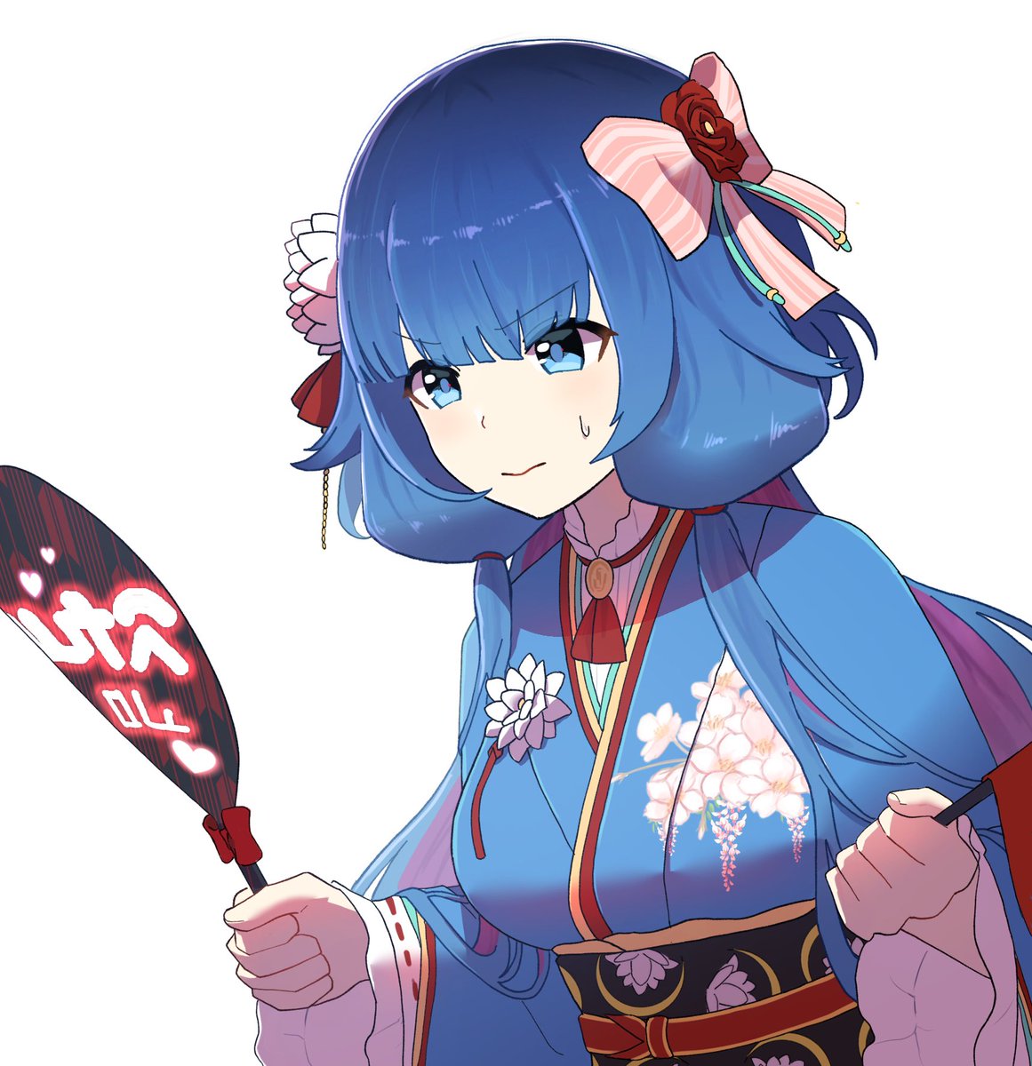 セツナを応援するトワ📣 #白猫にゃアート