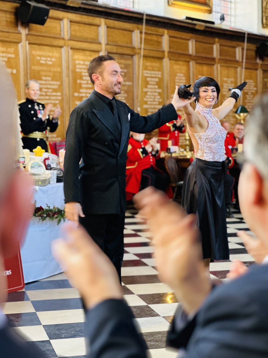 dairyuk's tweet photo. Special guests @bbcstrictly alumni @FlaviaCacace-Mistry and @VincentSimone get Christmas started with a stunning performance at the Christmas #CheeseCeremony @RHChelsea https://t.co/ZA26Li2o2X