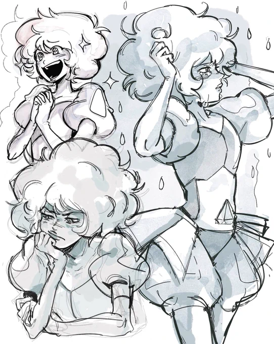 i got so many art of pink diamond crying. my spirit gem