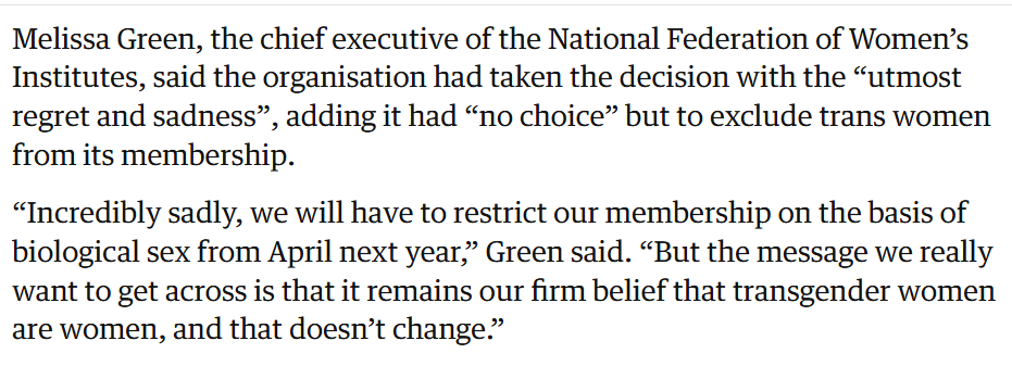 GrumpyOW's tweet image. "..it remains our firm belief that transgender women are women, and that doesn’t change" 🙄
And WTF are they waiting till April next year?! They are breaking the law NOW!
theguardian.com/uk-news/2025/d…