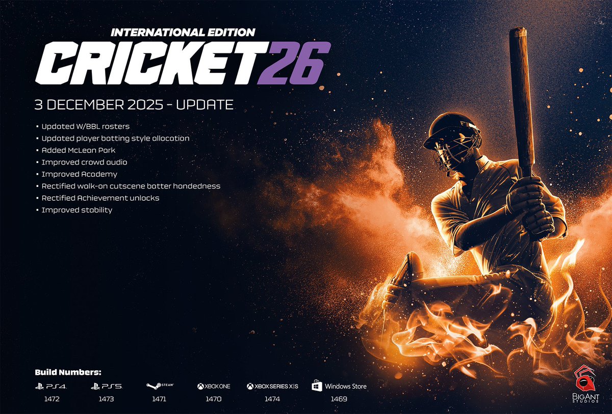 CRICKET 26 updates tweet media