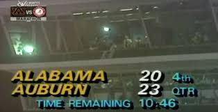spann's tweet photo. ON THIS DATE IN 1983: The Iron Bowl was played at Legion Field on December 3, 1983; Ray Perkins first Iron Bowl after succeeding Coach Bear Bryant. The game started in beautiful warm sunshine after a stormy night of very heavy rains that caused severe flooding in the Birmingham area. 9.22 inches of rain fell at the National Weather Service Forecast Office, which was on Oxmoor Road at the time. 

In the second half, a line of severe thunderstorms was approaching western Jefferson County and a tornado warning was issued. The radar at Centreville showed a well defined hook echo heading directly toward the stadium. 

The game was not stopped. By ten minutes to go in the game, the rain was coming down in torrents as Auburn tried to control the ball and win the game in the horrible conditions as they clung to a 23-20 lead. The rain began to fall so heavily that you could barely see the field on the cameras.

Fortunately, the storm did not produce a tornado in western Birmingham, or the results would have been catastrophic. But later, the same storm dropped an F3 tornado that heavily damaged the Winn Dixie store and Sky City at Oxford's Blue Pond Shopping Center, killing two people. A total of seven tornadoes touched down across the state that afternoon and evening.

Auburn went on to win the game 23-20; Bo Jackson gained 256 yards rushing.