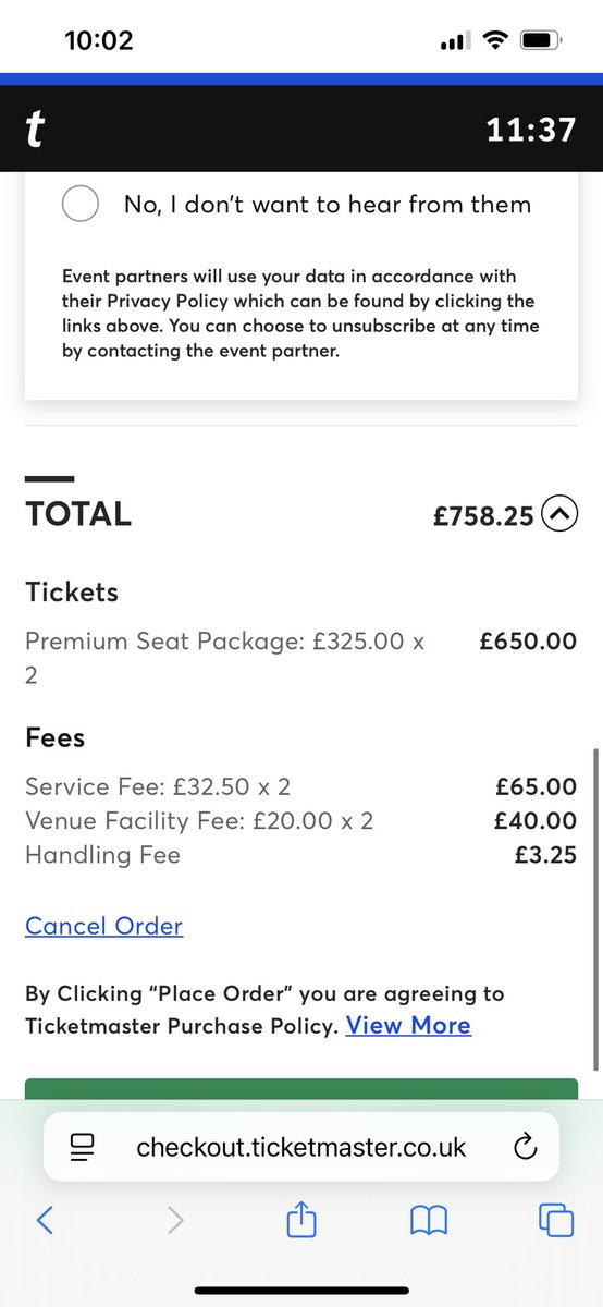 StarsAndRavers's tweet photo. What is this bullshit? No presale code from @AEG_Presents then @TicketmasterUK only put premium seats in the pre sale anyway? Meanwhile @AXS_UK had tickets but sold out while I was checking out within my time time limit???? 

Diabolical #zachbryanpresale 😡 https://t.co/KK4tjvj9q7