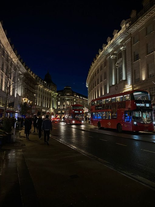 Red buses, bright nights, and London magic.