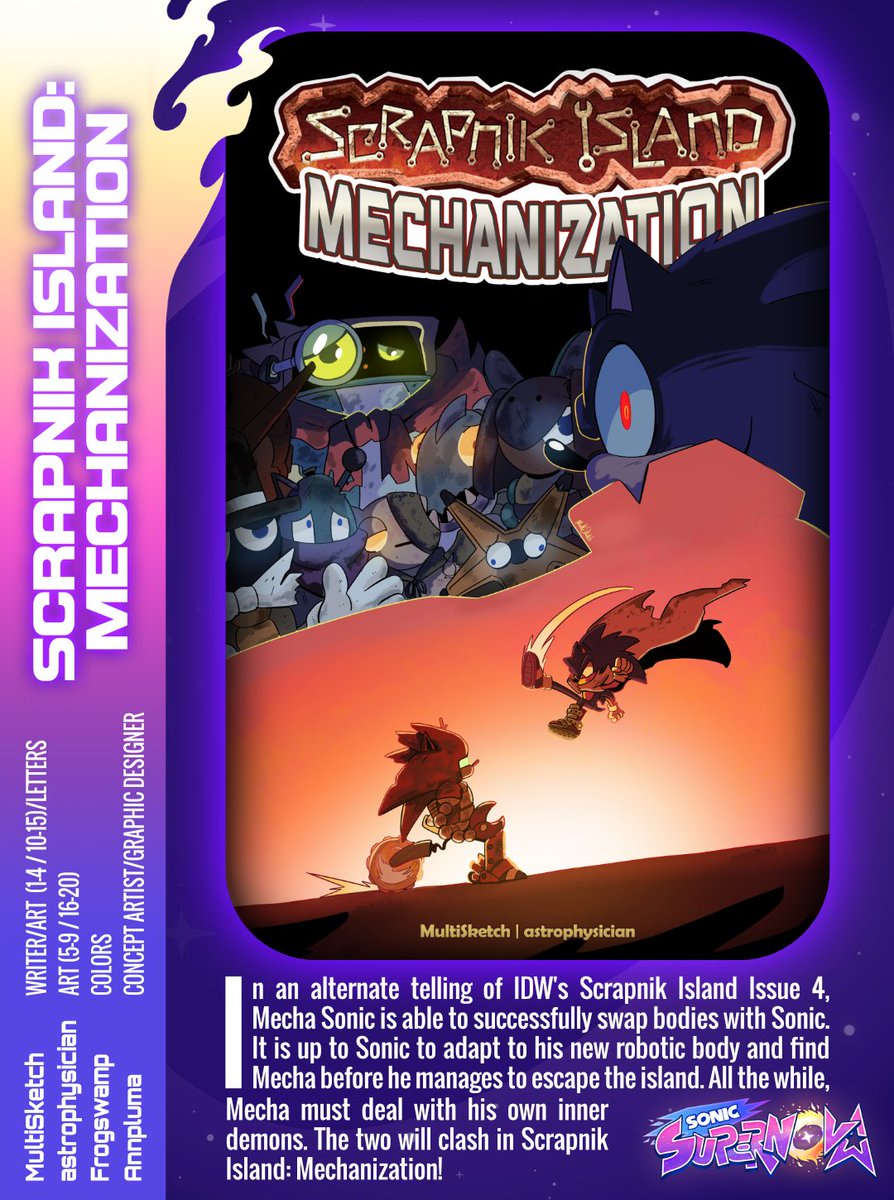 Sonic_Supernova's tweet image. Previewing: Scrapnik Island: Mechanization!
#SonicSupernova2025 #SonicSupernova #ss25previews