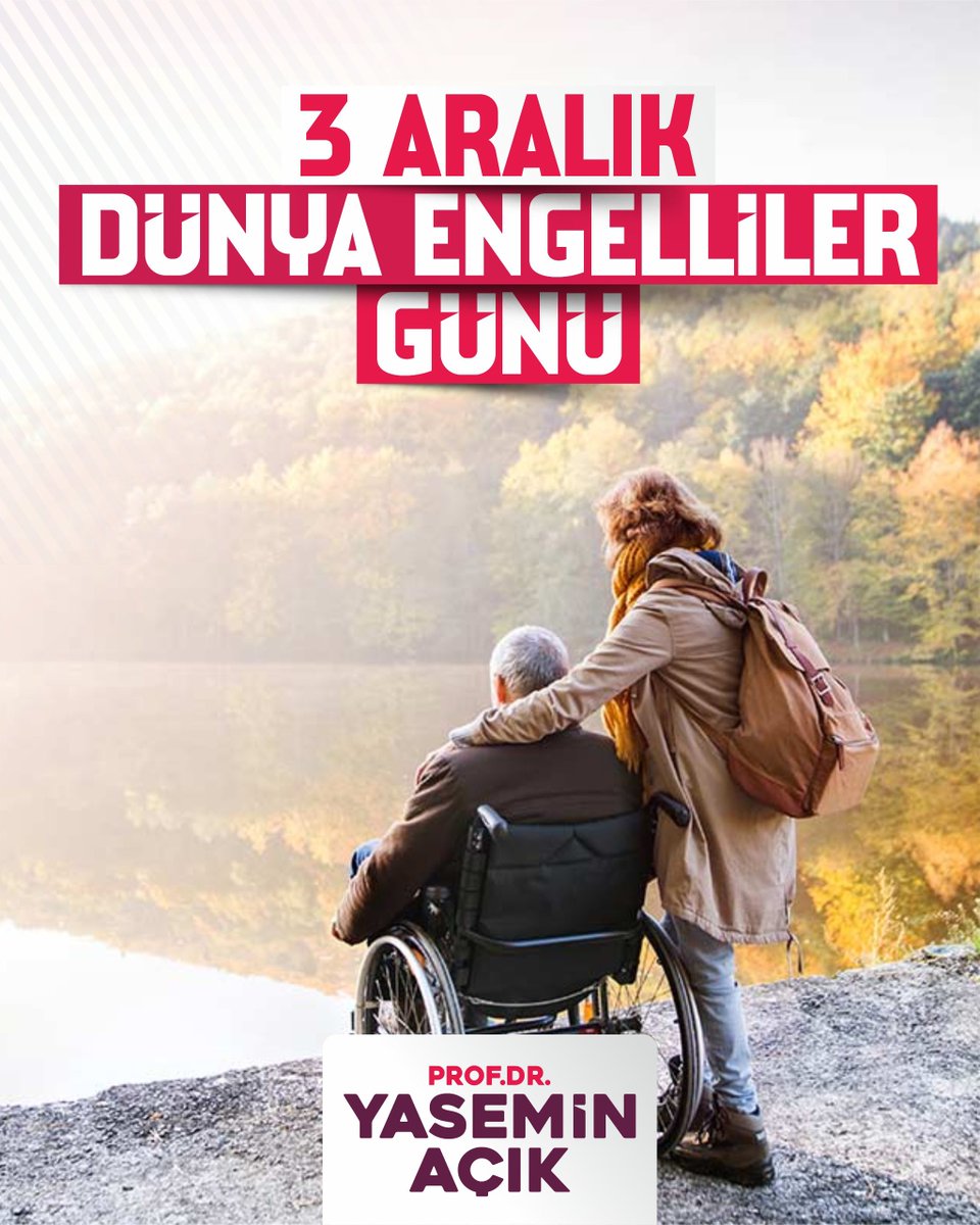 Gönülden yapılan her destek, dayanışma ve paylaşım tüm engelleri aşar!

Toplumsal yaşama herkesin tam ve etkin katılımının olduğu, eşit, adil ve engelsiz bir dünya dileğiyle Dünya Engelliler Günü Kutlu Olsun.

#DünyaEngellilerGünü