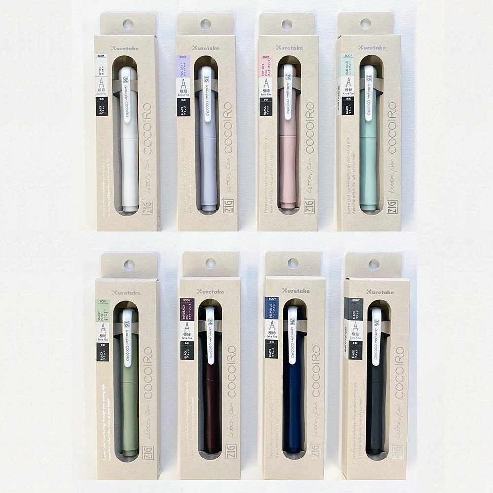 ZIG Letter Pen COCOIRO」のお買い求めは全国の取扱店や呉竹公式