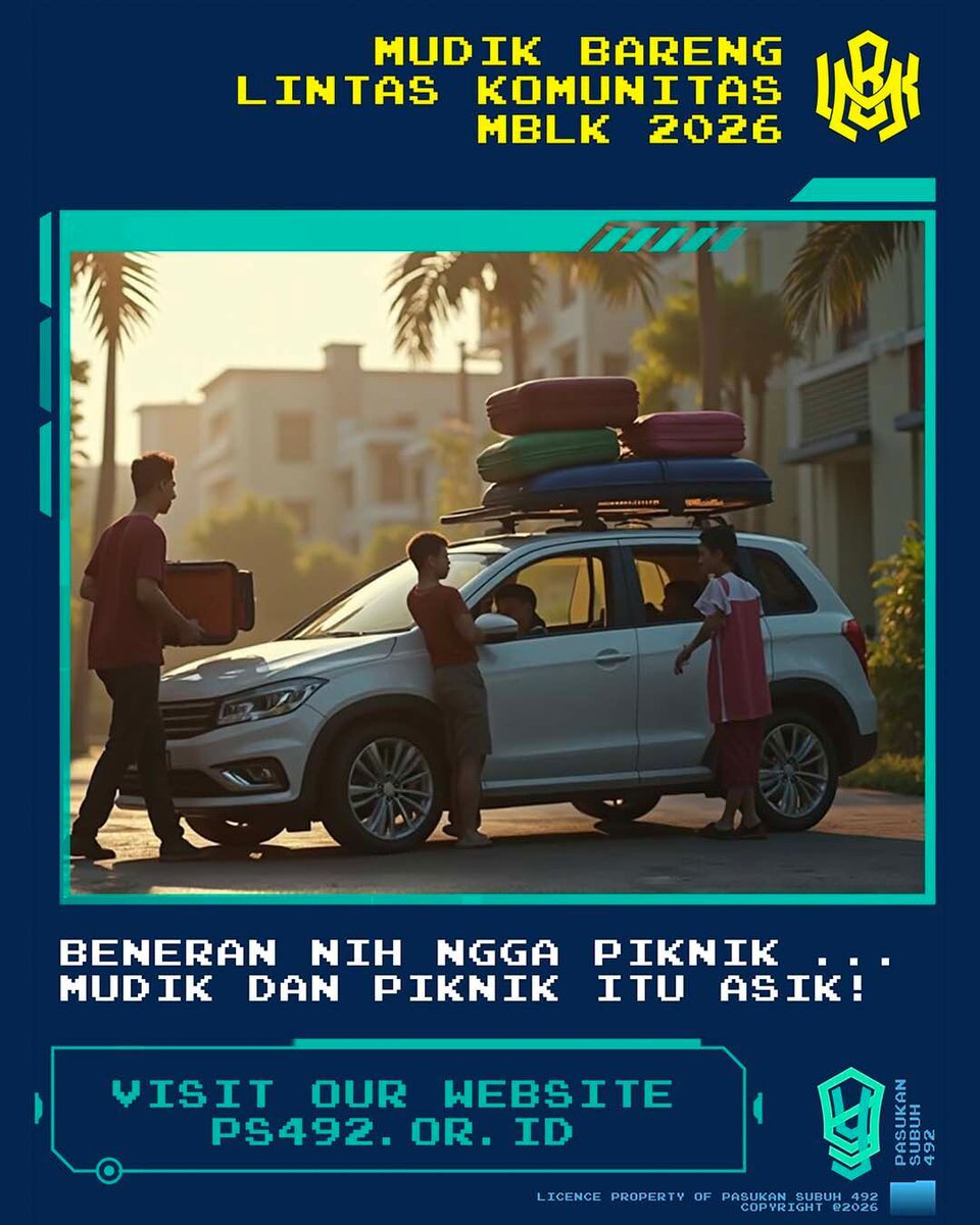 JANGAN LUPA SERVICE

Mumpung masih jauh jauh hari, Prepare kendaraanmu.. Jangan mendekati lebaran dijamin bengkel rame..

Jangan lupa juga order Merchandise MBLK sebelum ditutup ps492.or.id/order/ for order 

#MBLK26 #NoMudikNoParty #Mudik #MudikBareng #PasukanSubuh #PS492